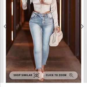 Be His Peace High Rise Skinny Jeans-Medium Blue